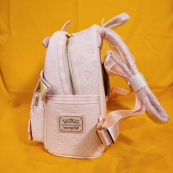 Loungefly Pokémon Cafe Pikachu & Eevee Pink Dessert Mini Backpack NEW main image 11